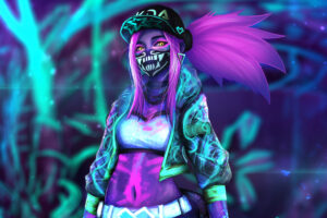 k da neon akali league of legends lol lol 1574104675