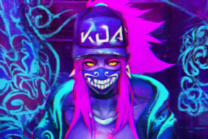 k da neon akali league of legends lol lol 1574104748