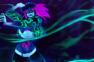 k da neon akali mask league of legends lol lol 1574104679