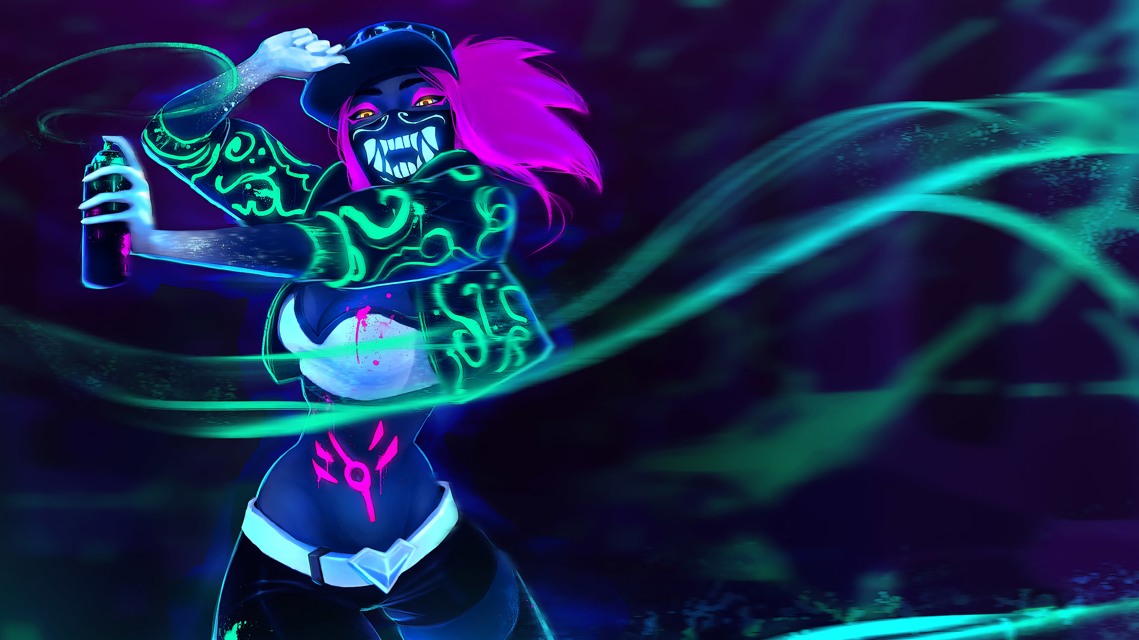 k da neon akali mask league of legends lol lol 1574104679