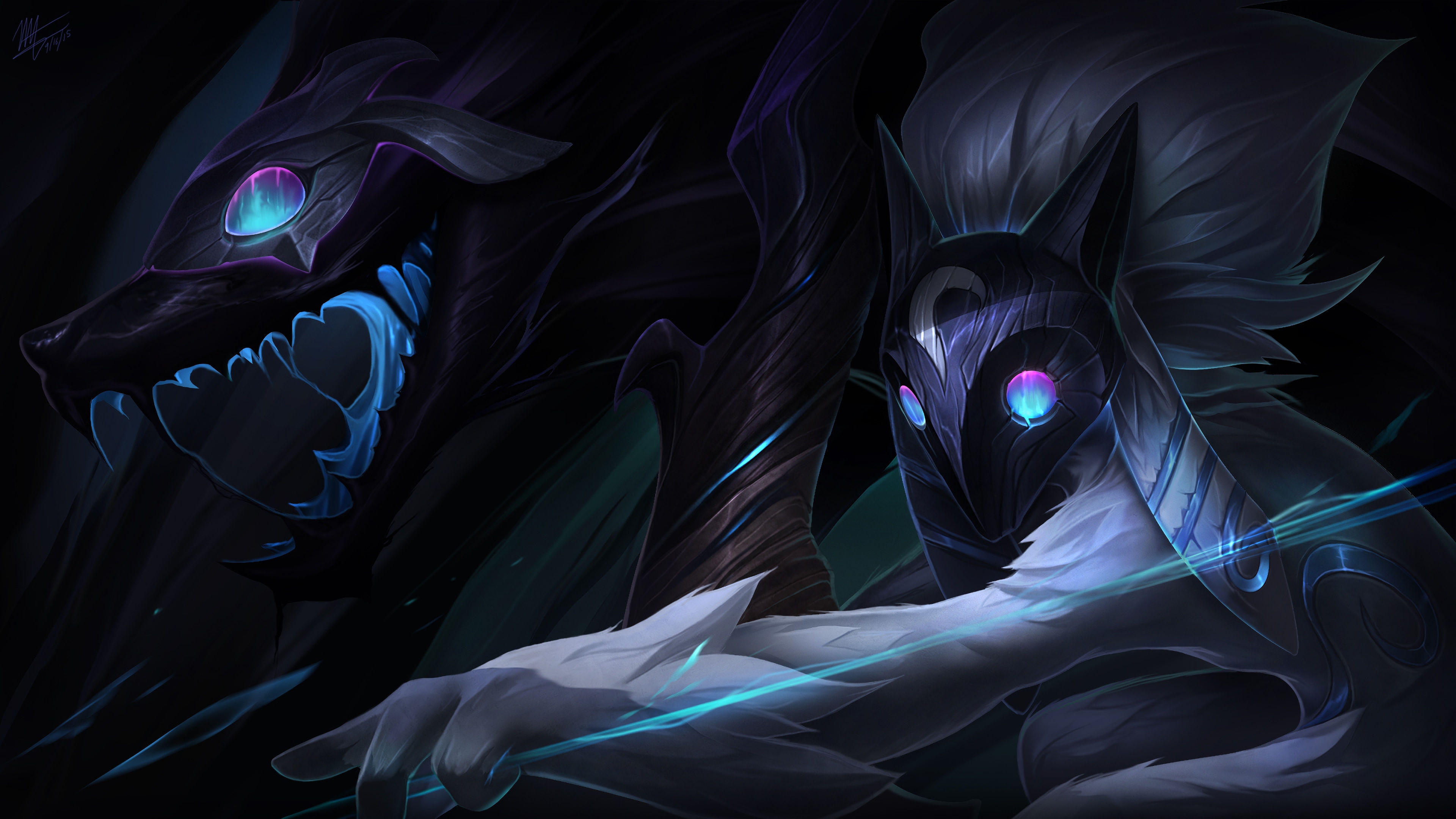 kindred lol art league of legends lol 1574103427