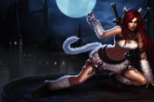 kitty cat katarina lol splash art league of legends 1574096184