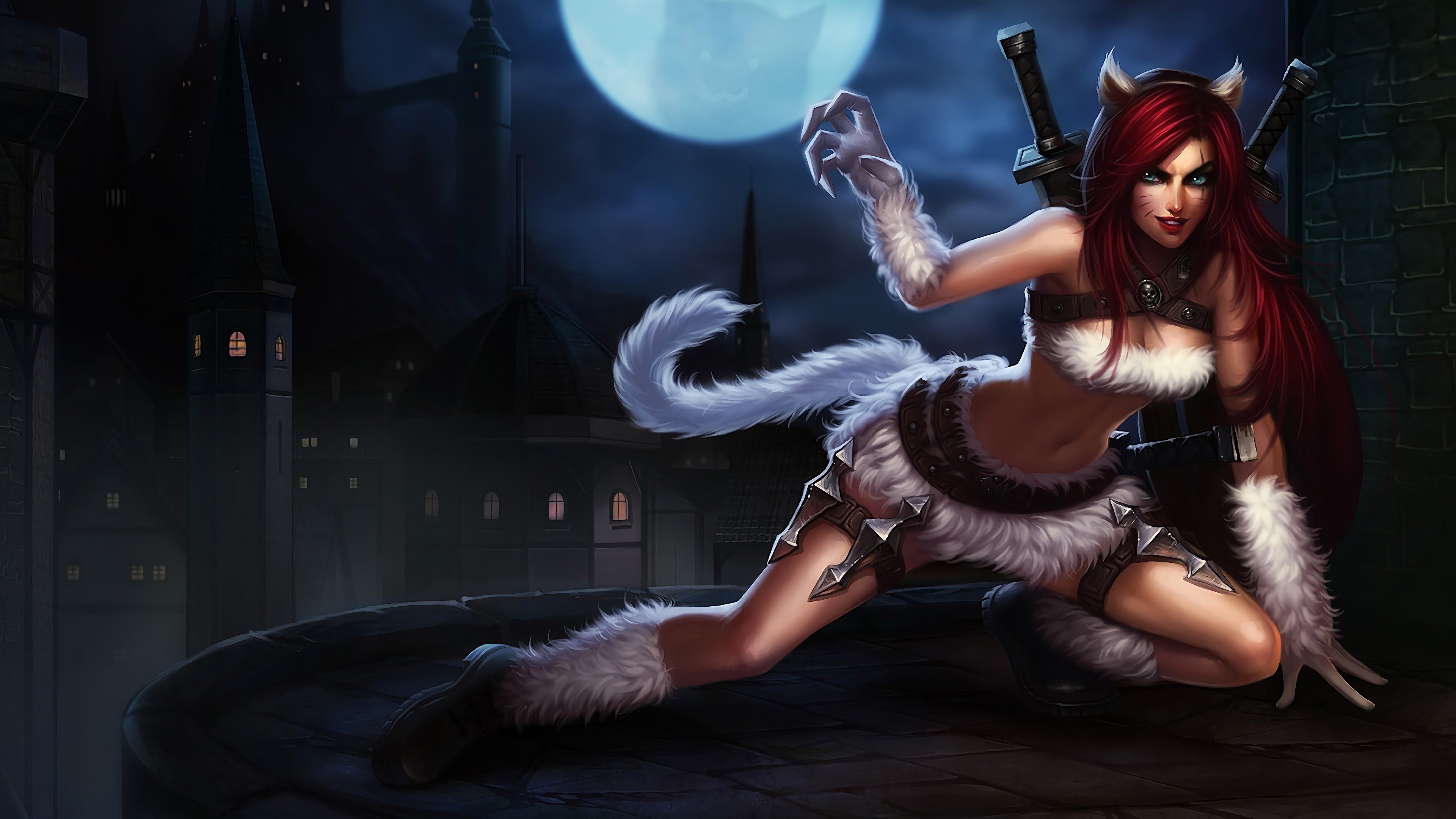 kitty cat katarina lol splash art league of legends 1574096184