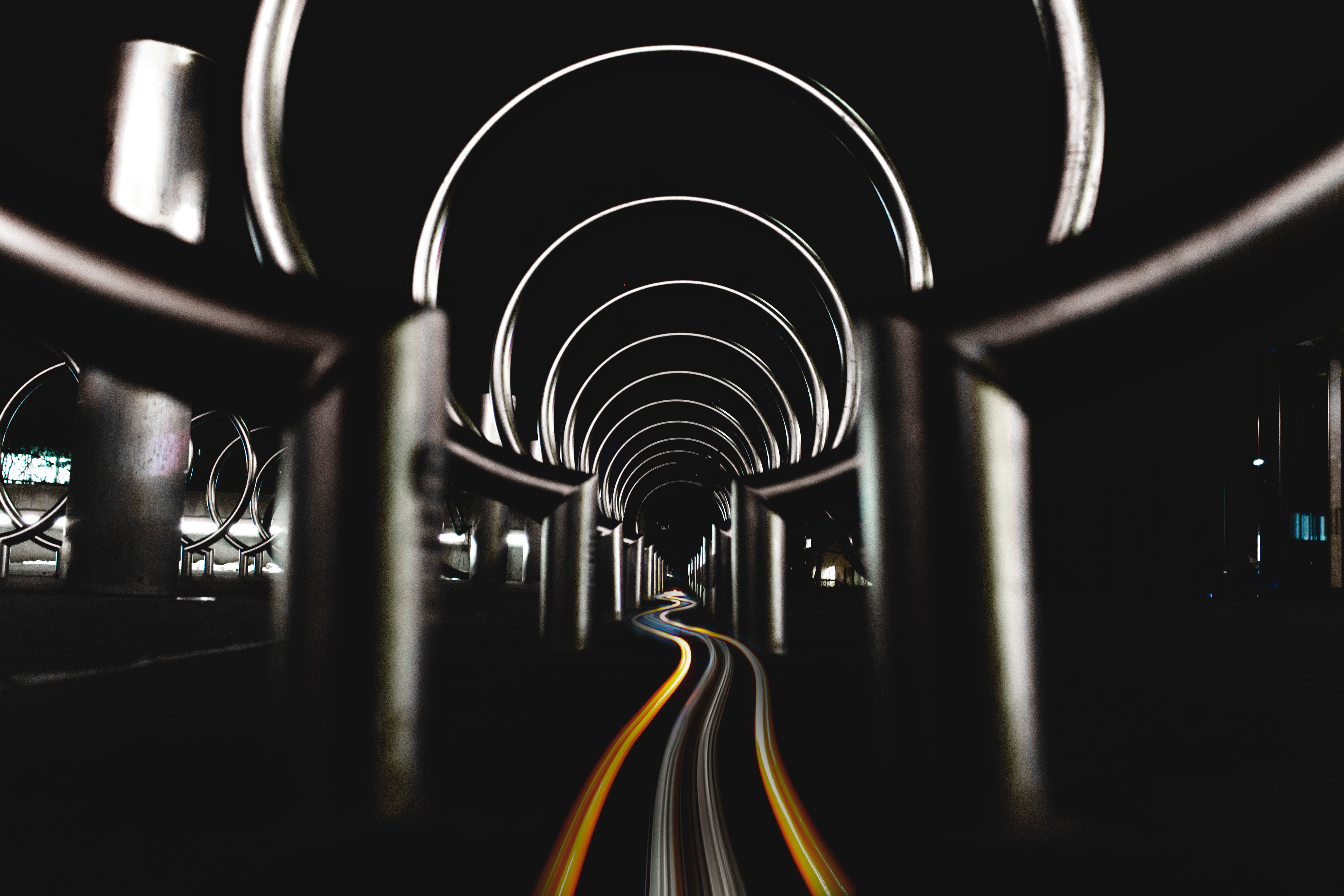 long exposure circles tunnel 1574938559