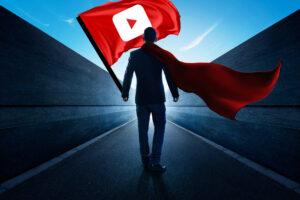 man with youtube flag 1574938940