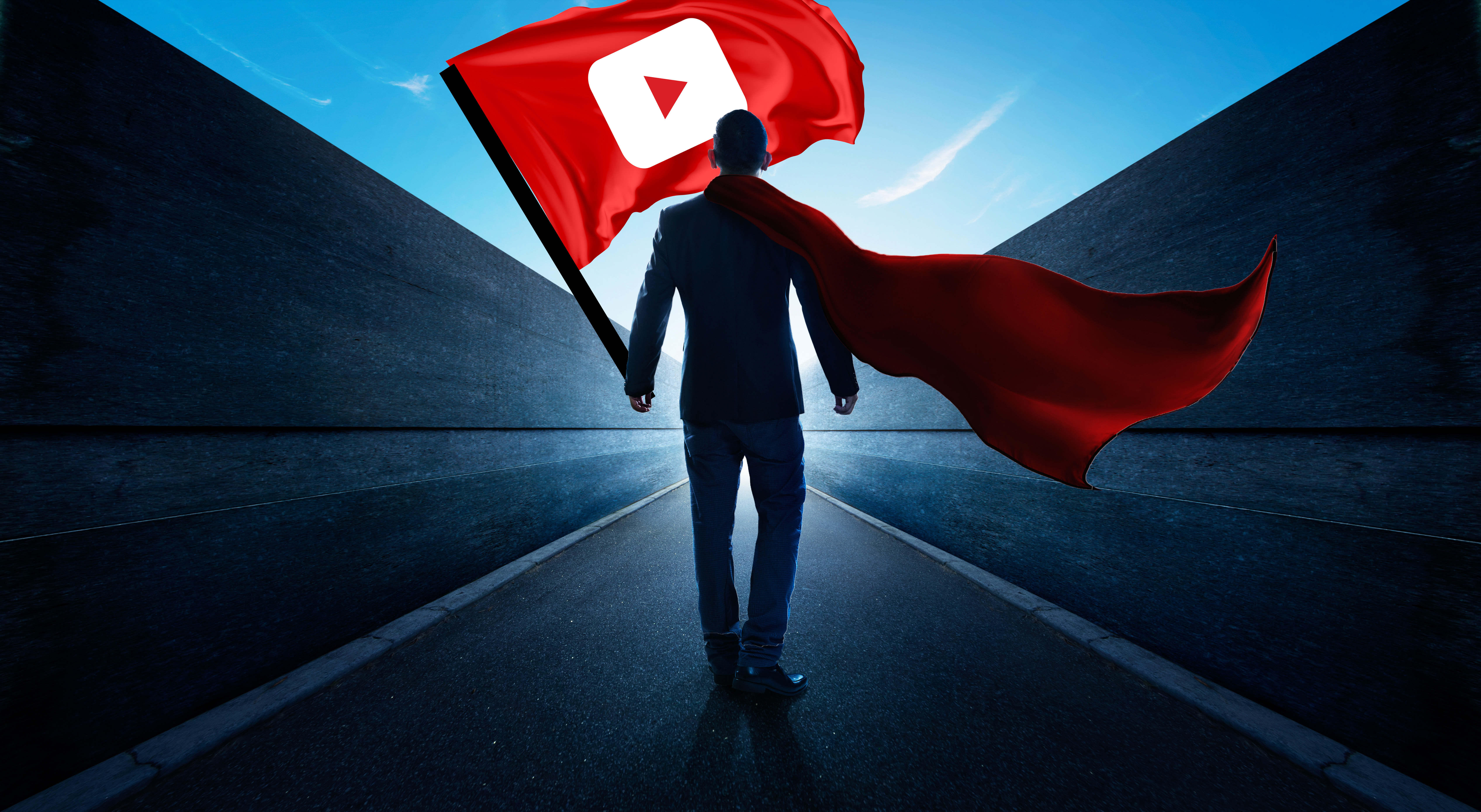 man with youtube flag 1574938940