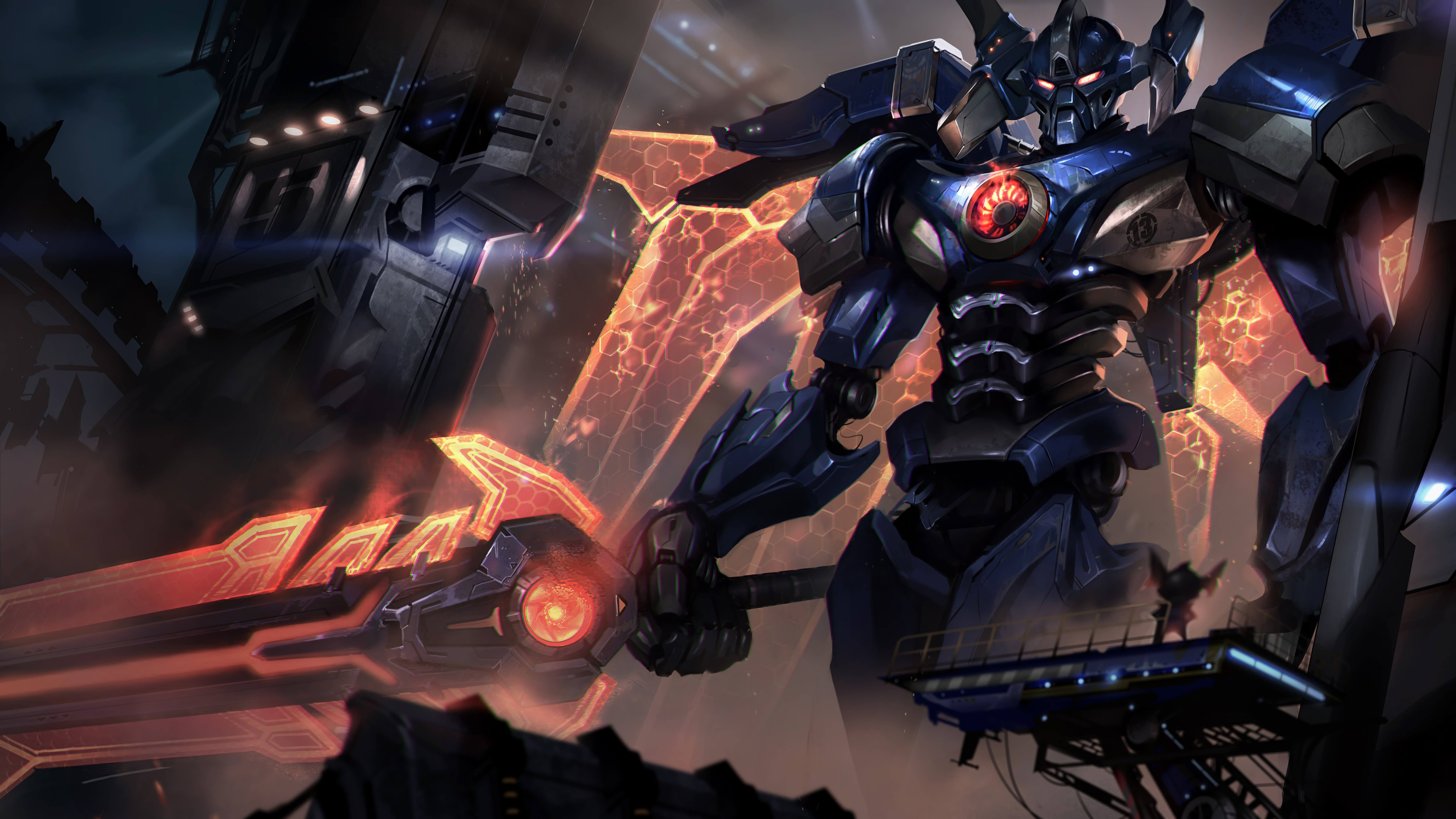 mecha aatrox rework lol splash art update league of legends lol 1574103484