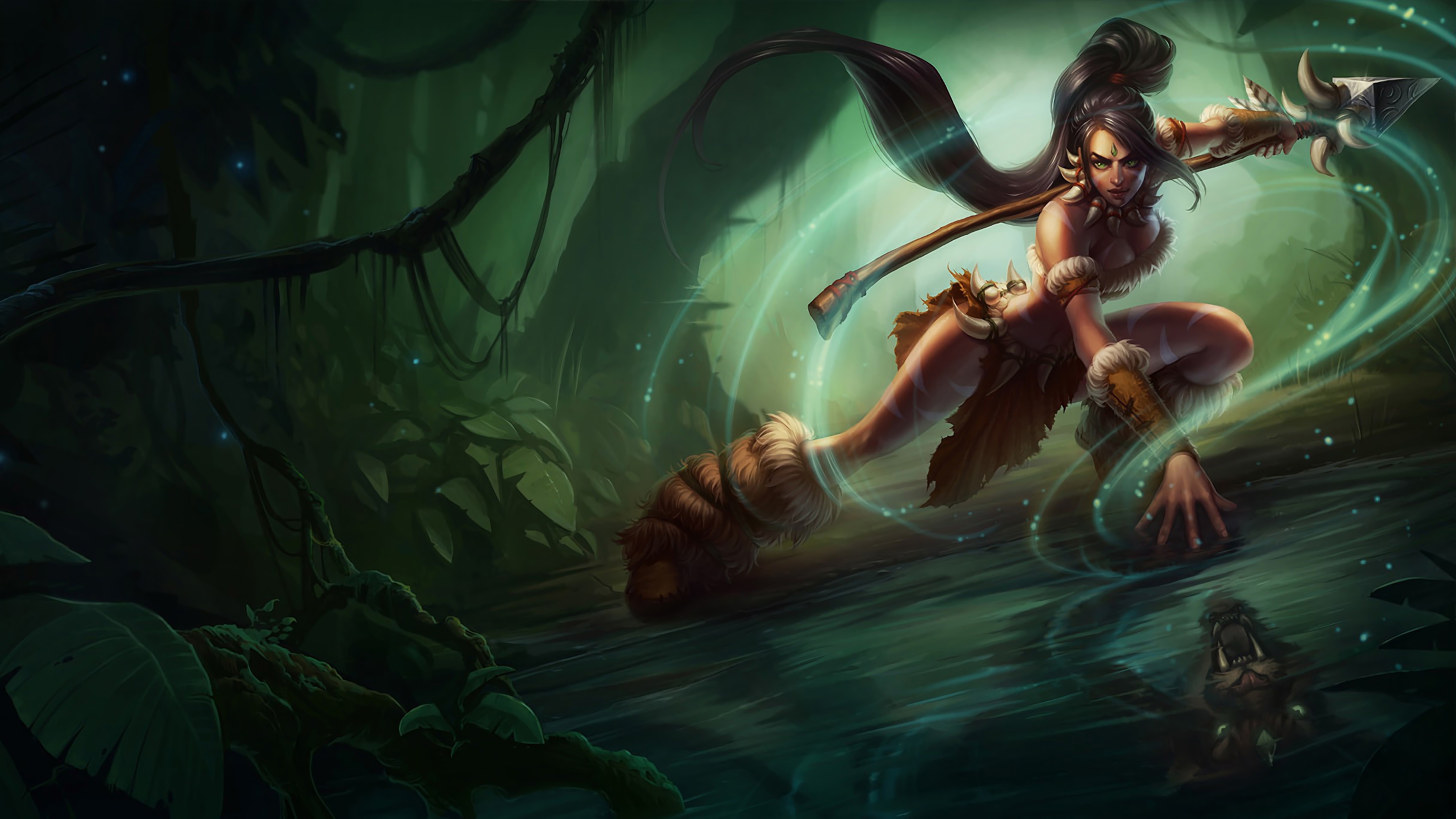 nidalee lol splash art league of legends 1574101209