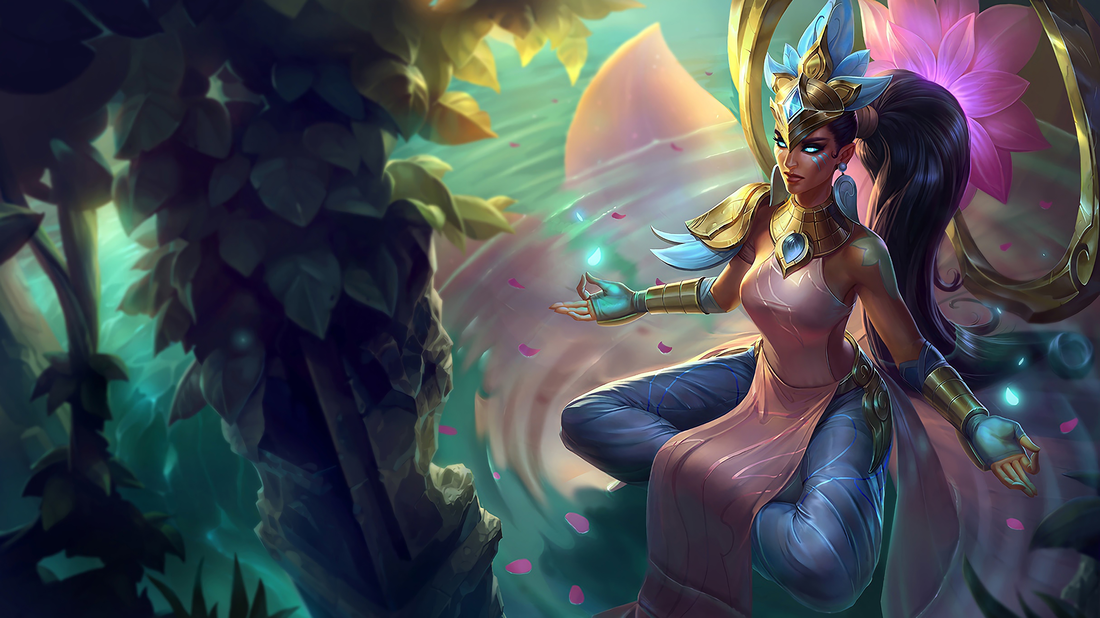 order of the lotus karma lol splash art league of legends 1574099516