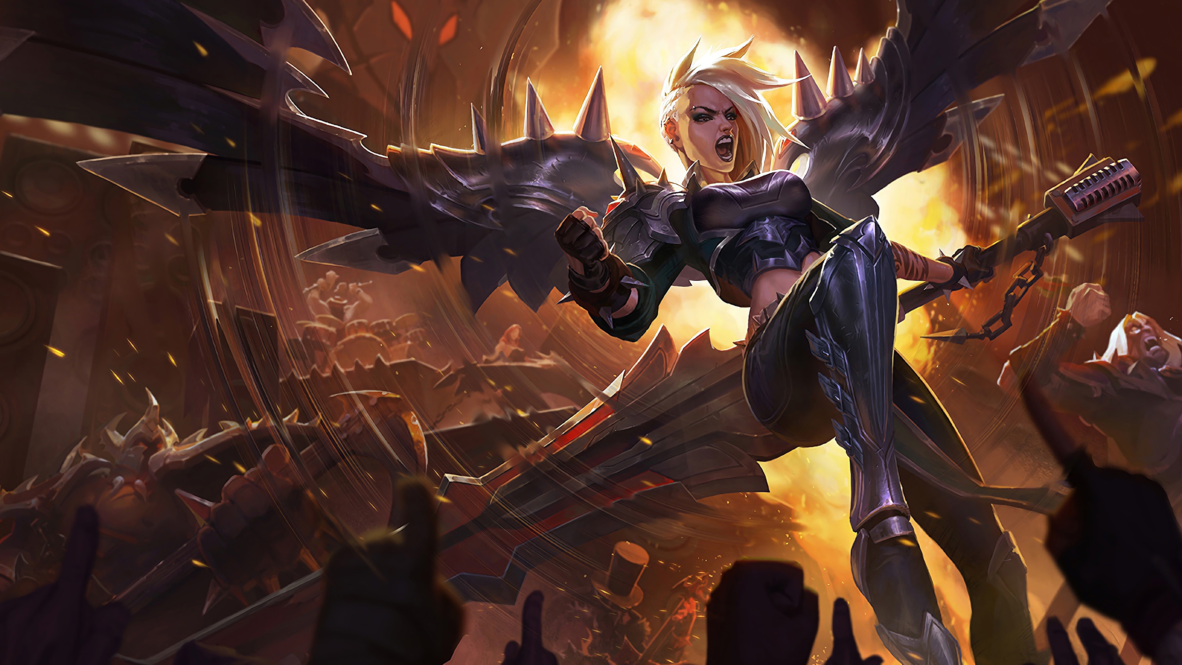 pentakill kayle lol splash art league of legends 1574099524