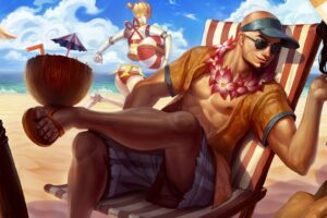 pool party lee sin lol splash art league of legends art 1574101386