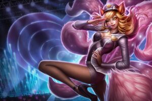 popstar ahri lol splash art league of legends lol 1574101878