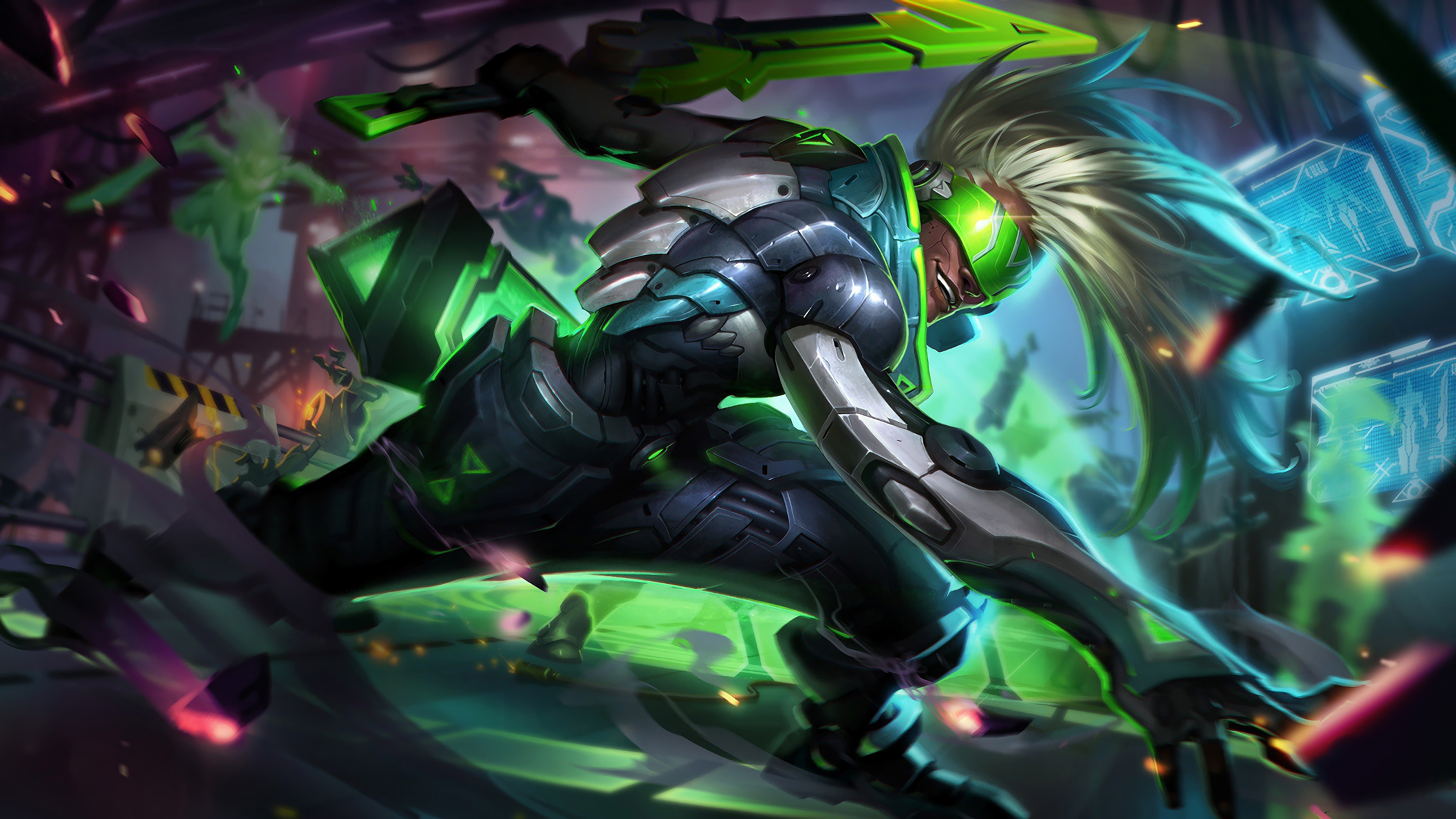 project ekko lol splash art league of legends lol 1574101814