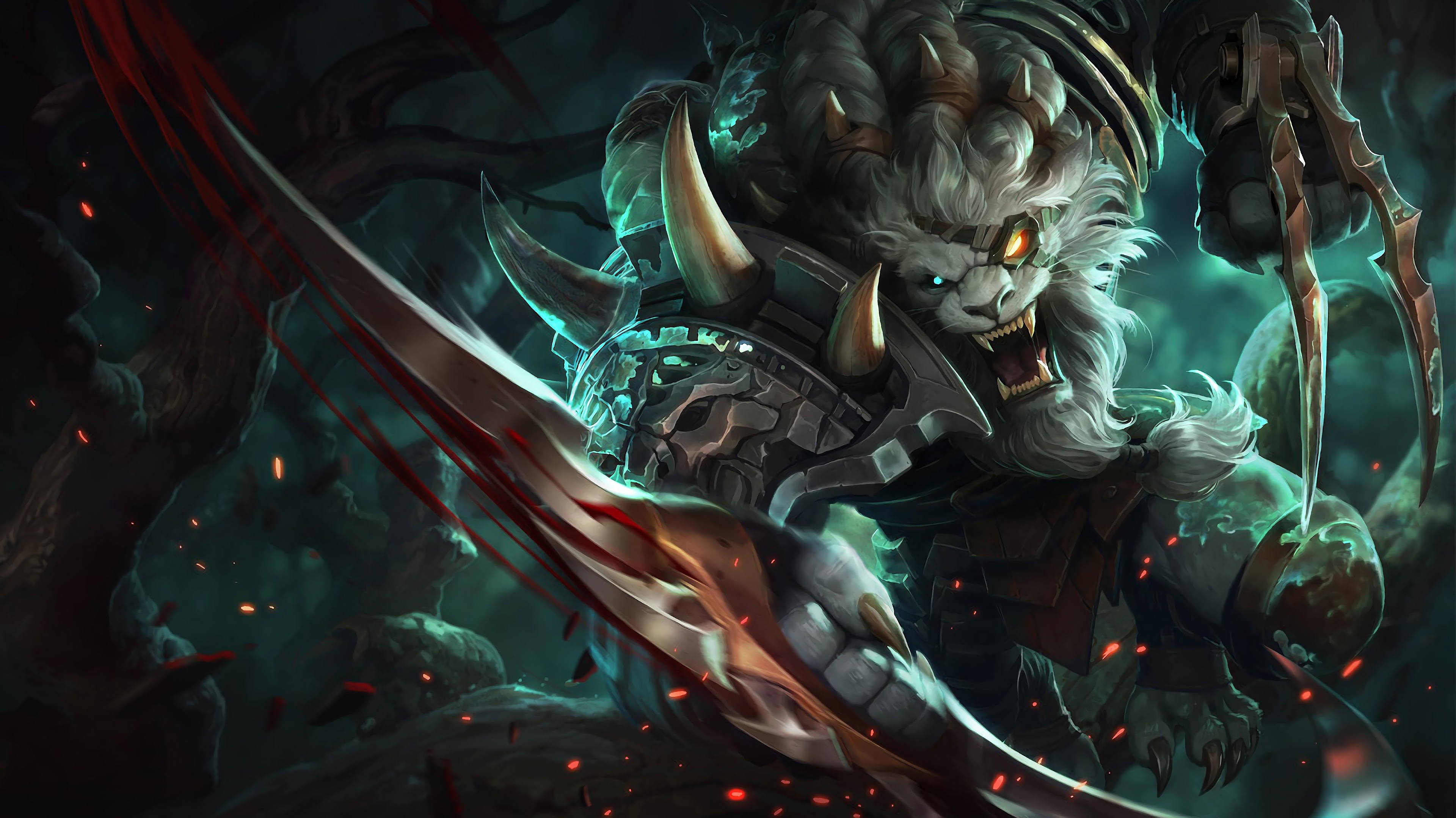 rengar lol splash art league of legends 1574100897