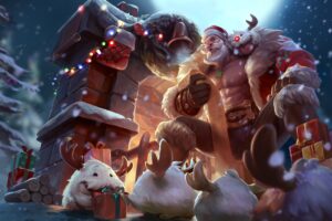 santa braum lol splash art league of legends 1574100775