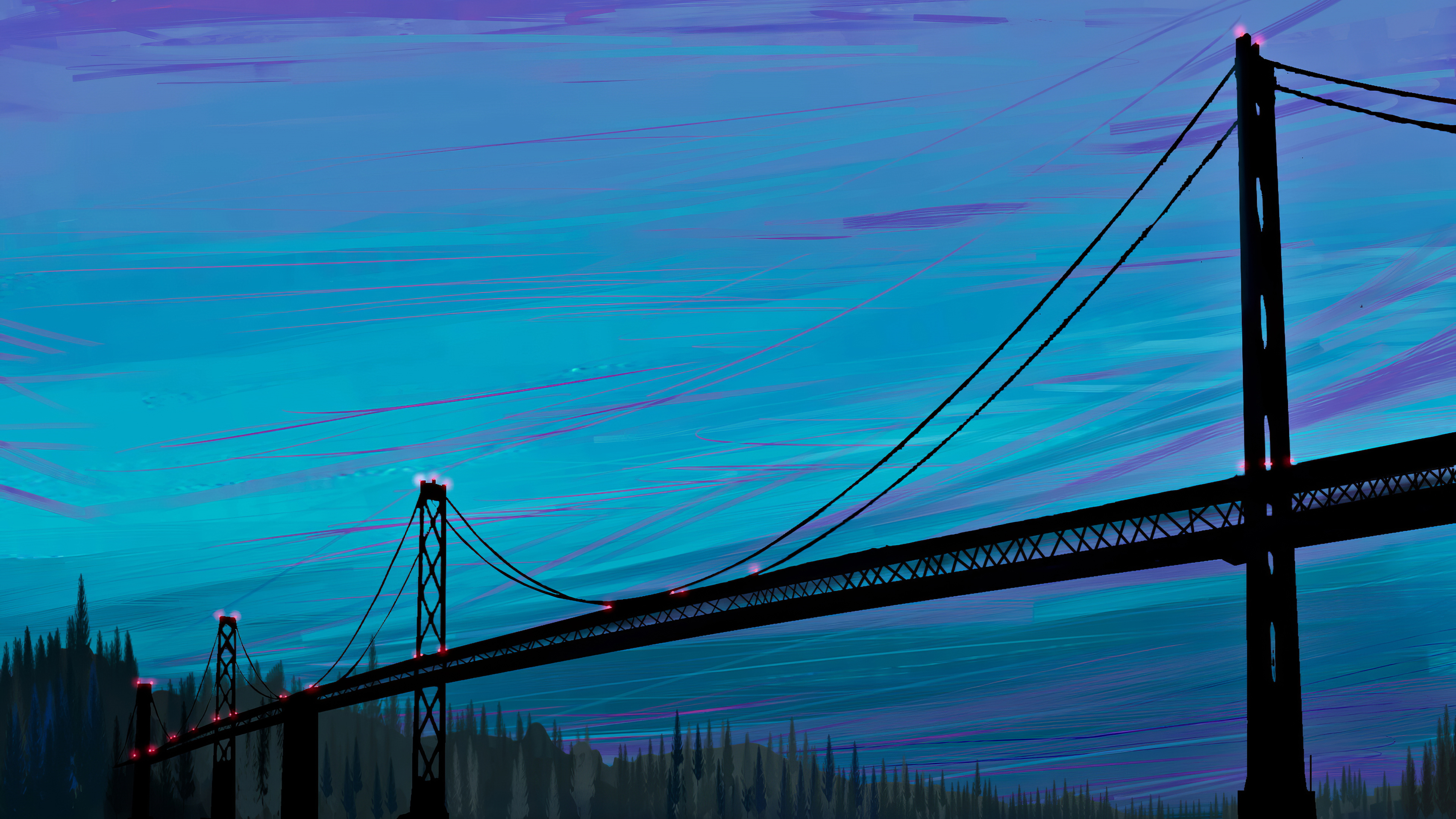 sea bridge digital art 1574940856