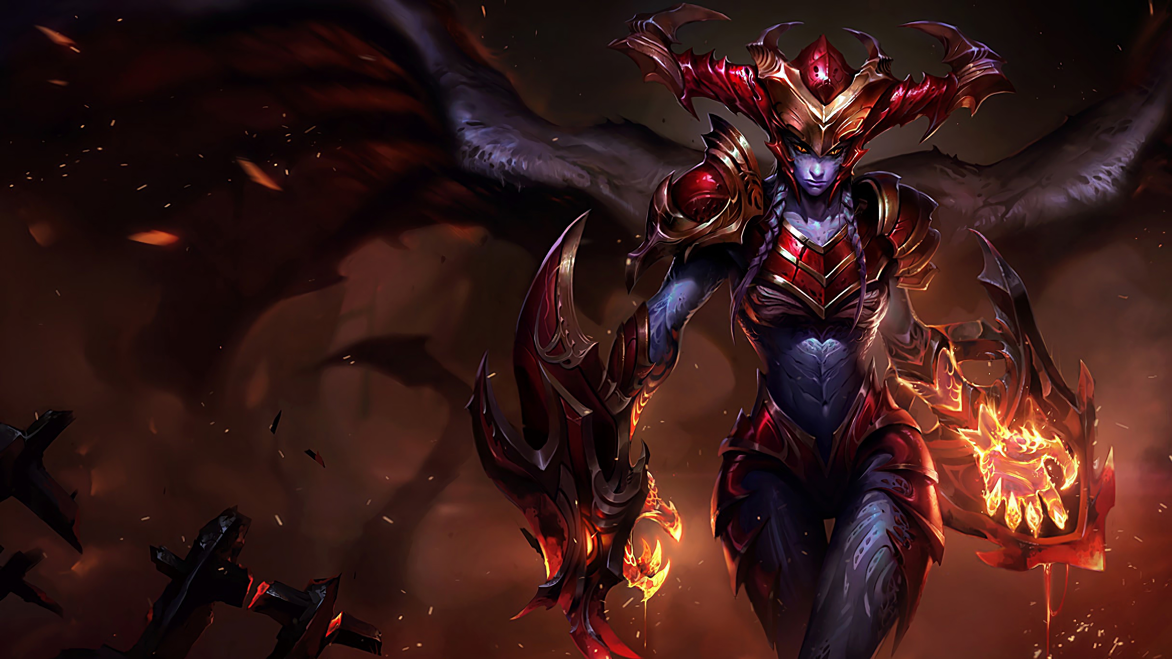 shyvana lol splash art league of legends lol 1574101532