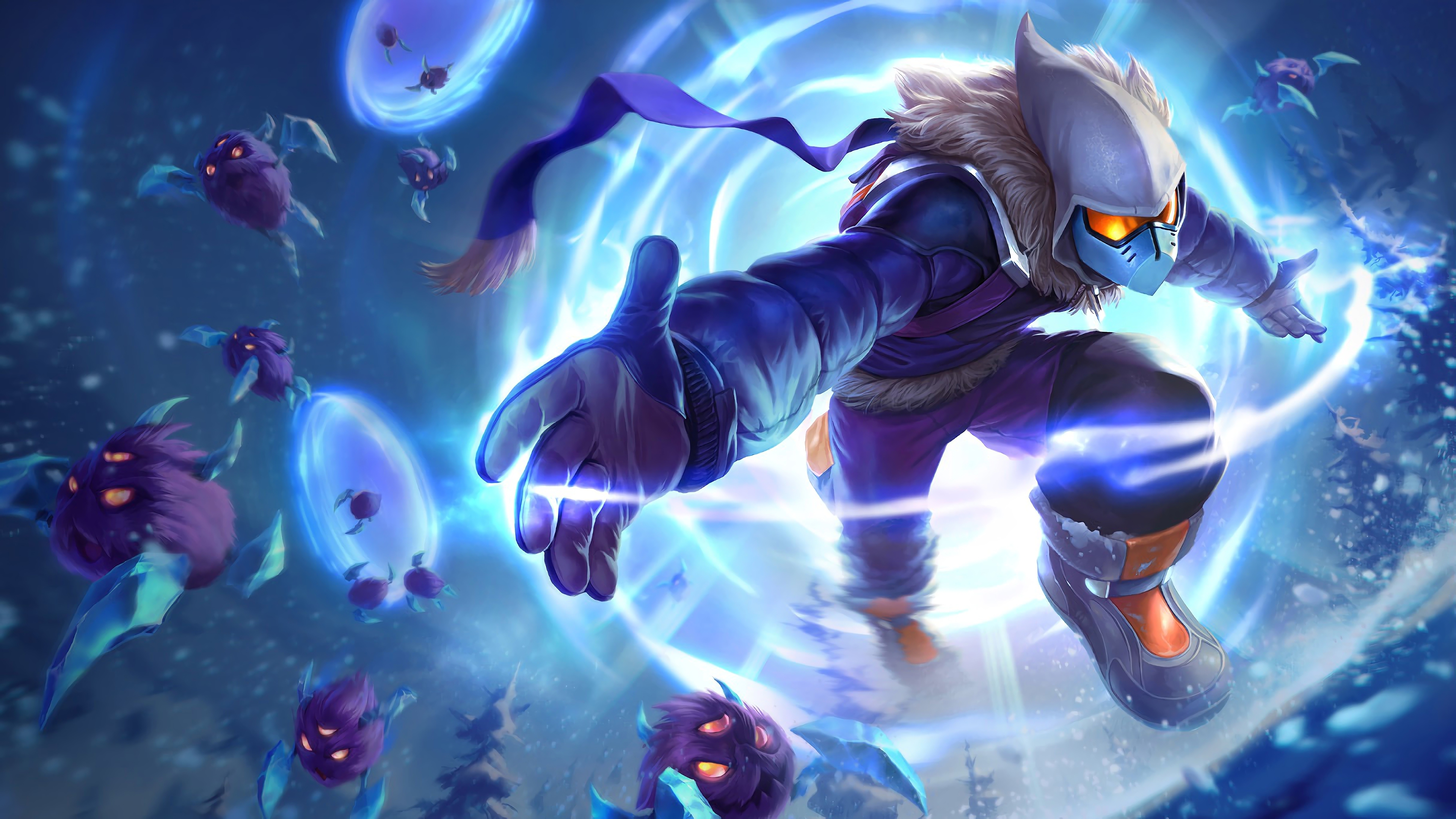 snow day malzahar lol splash art league of legends art 1574101394