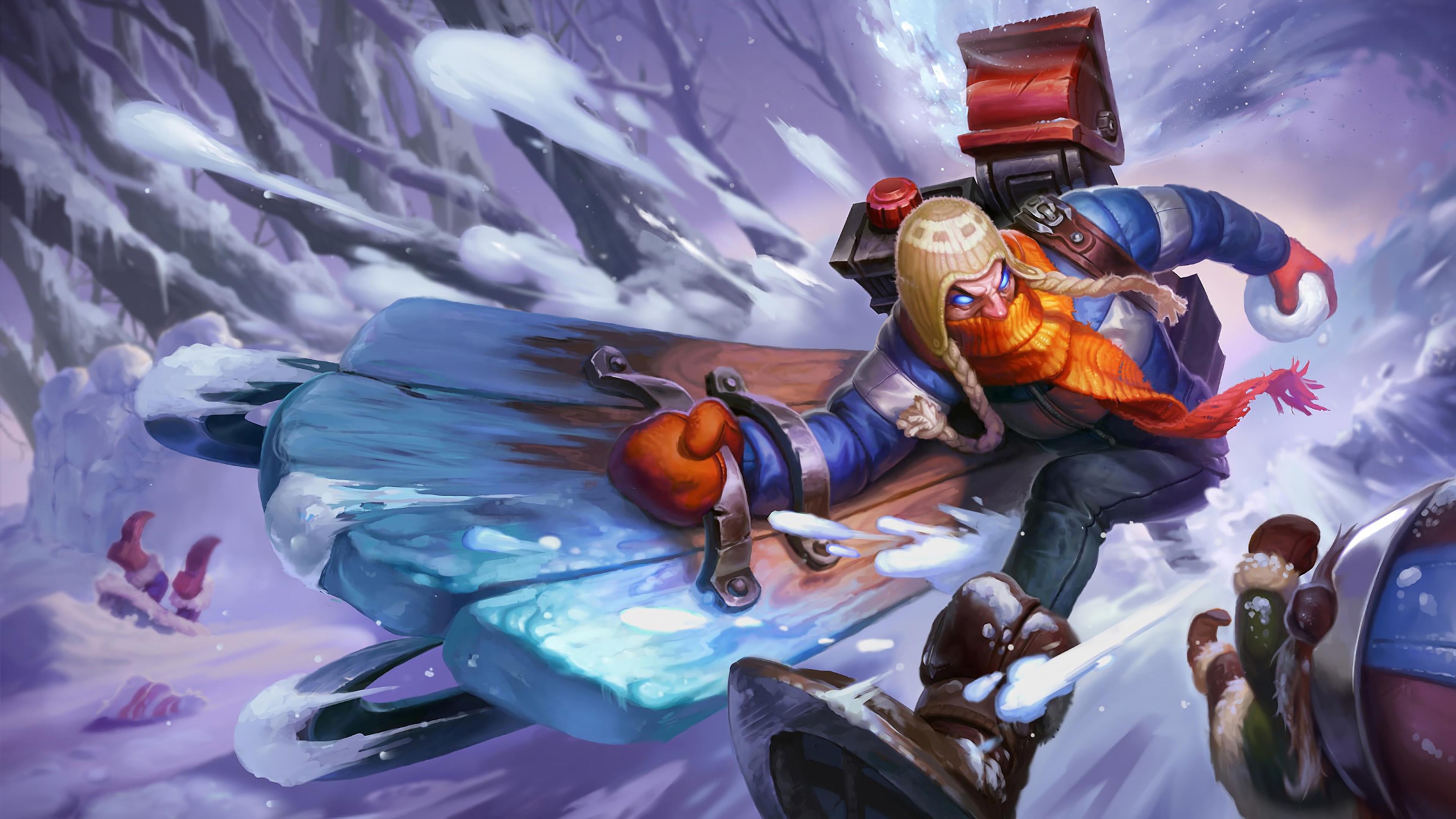 snow day singed lol splash art league of legends 1574099911