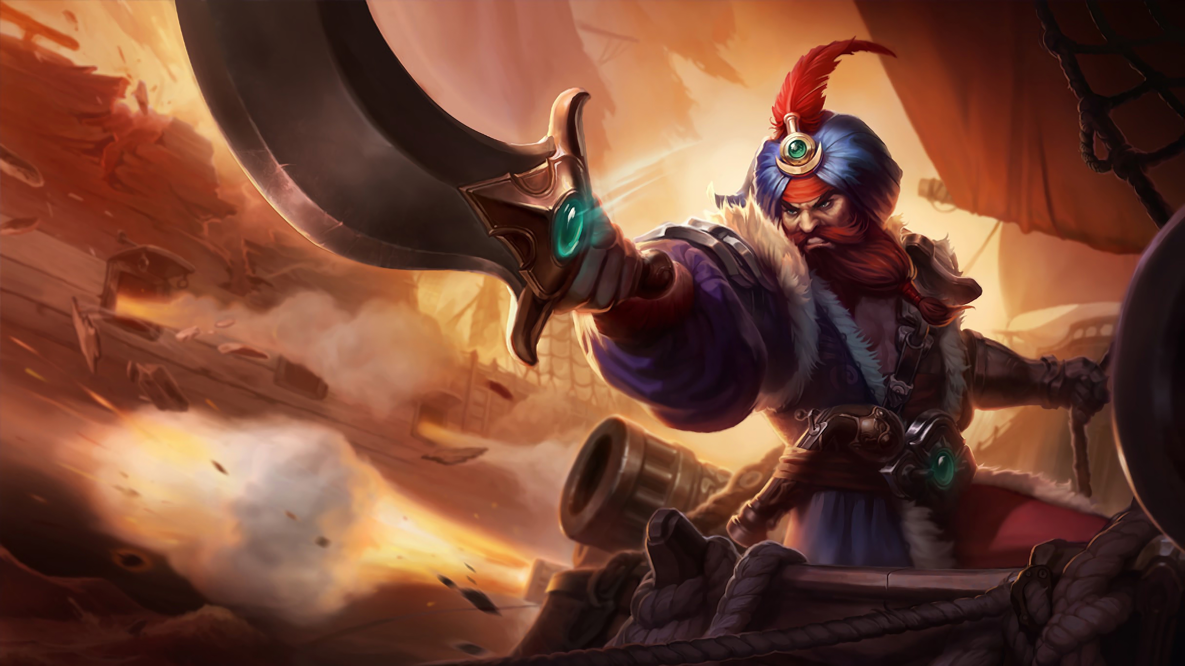 Sultan Gangplank LoL Splash Art League of Legends lol league of legends