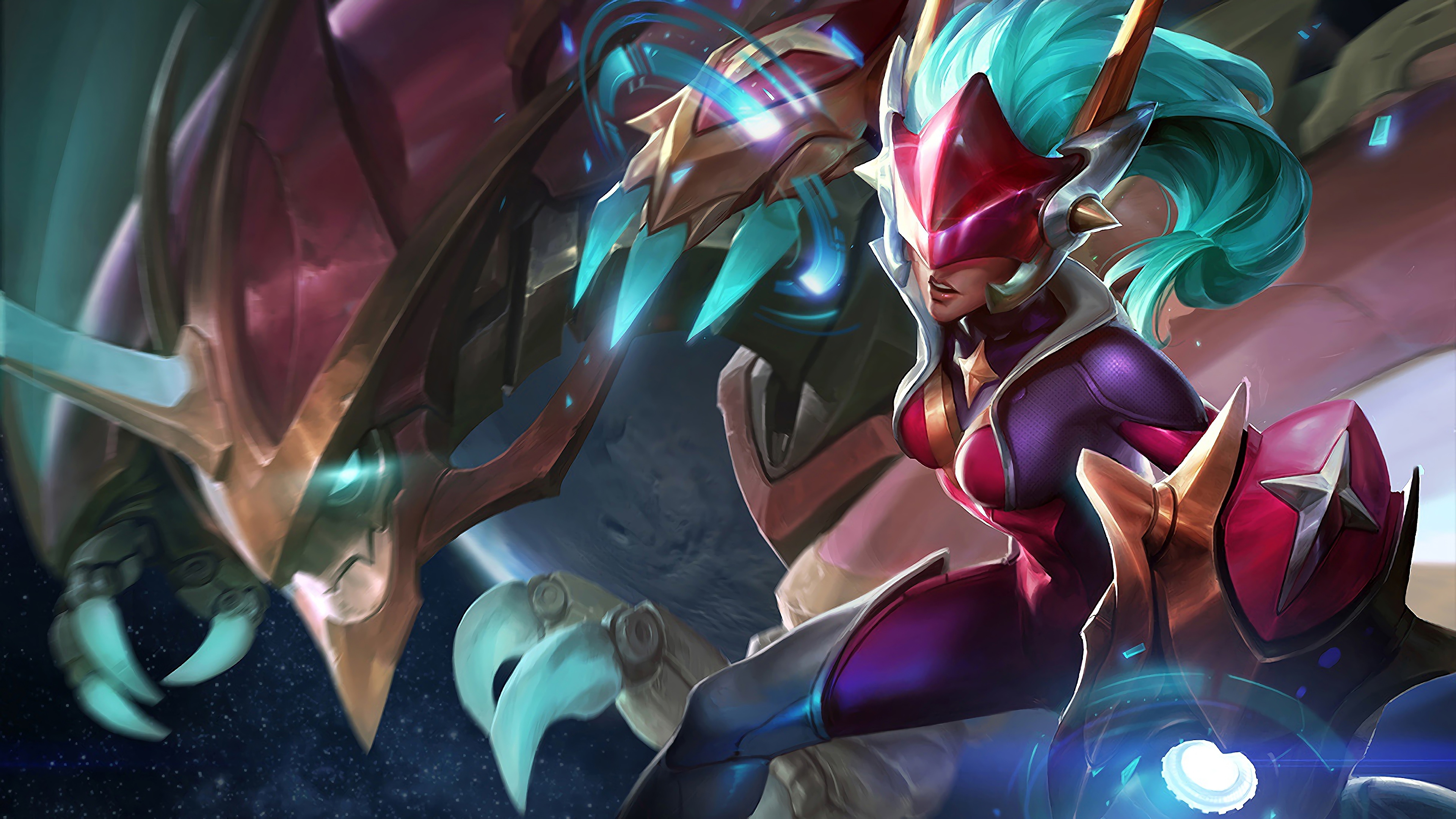 super galaxy shyvana lol splash art league of legends lol 1574101671