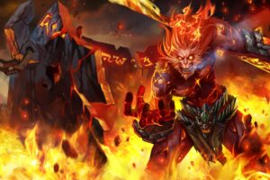 volcanic wukong lol splash art league of legends 1574099487