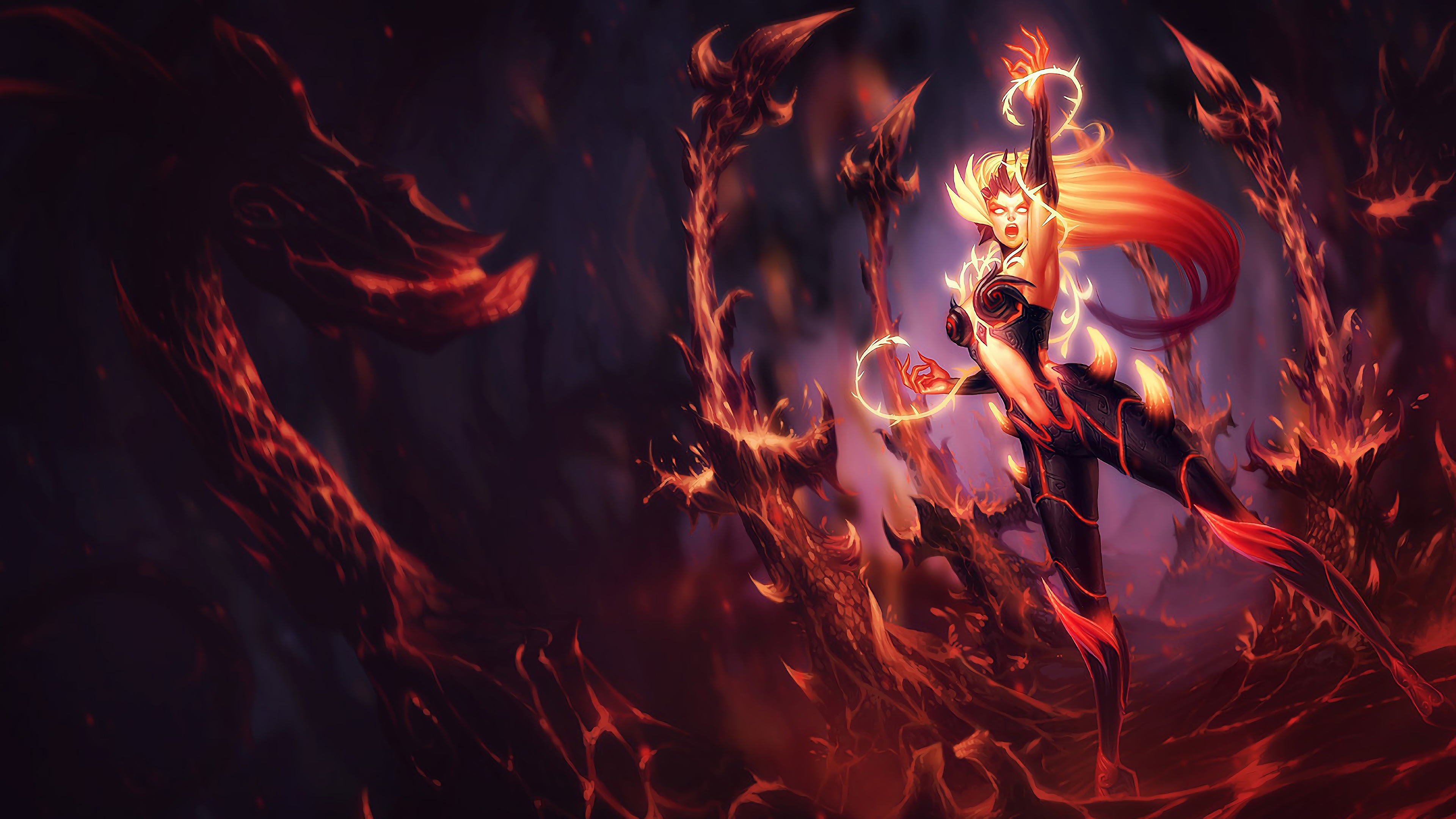 wildfire zyra lol splash art league of legends 1574099502