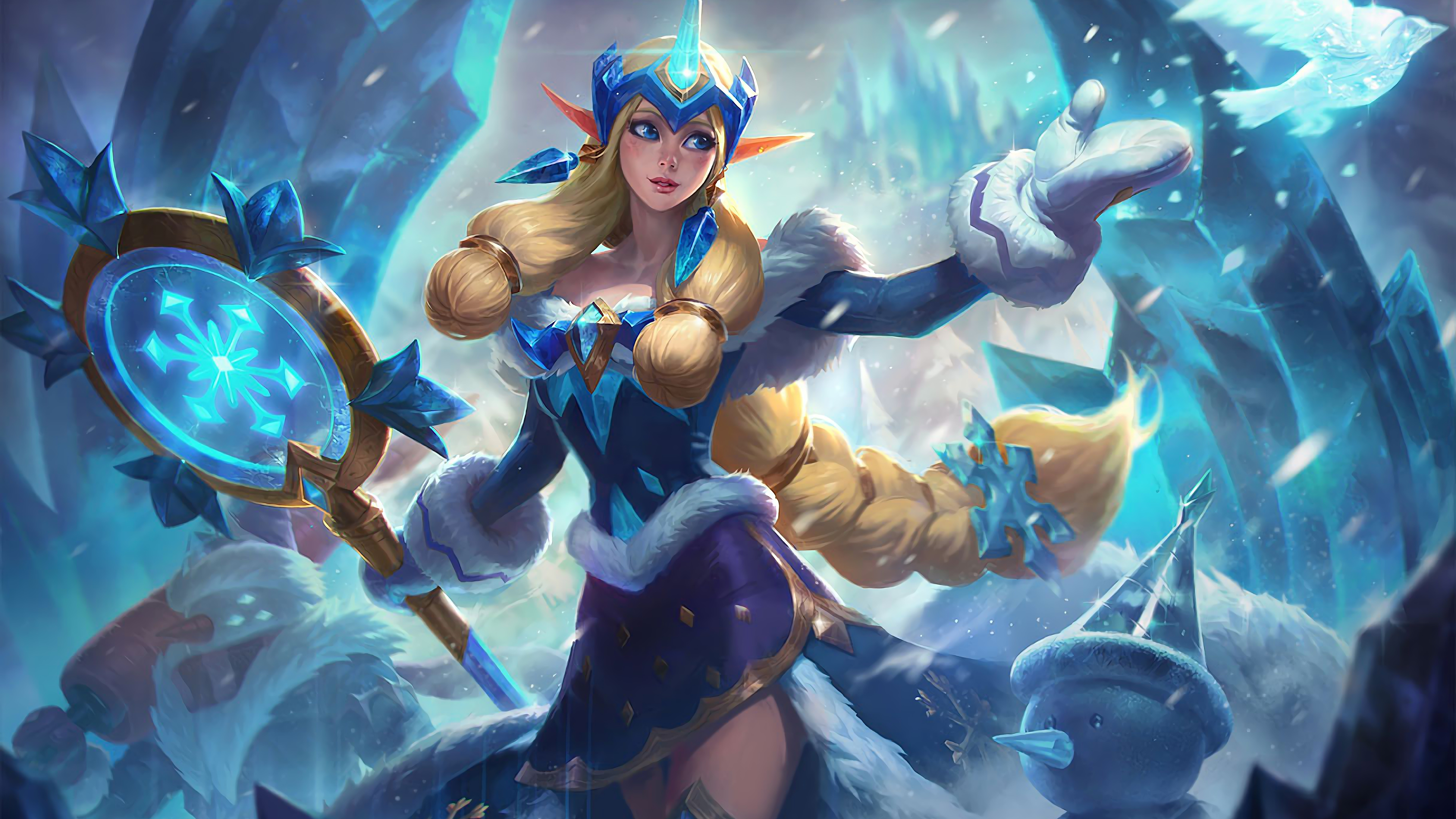 winter wonder soraka lol splash art skin league of legends lol 1574105036