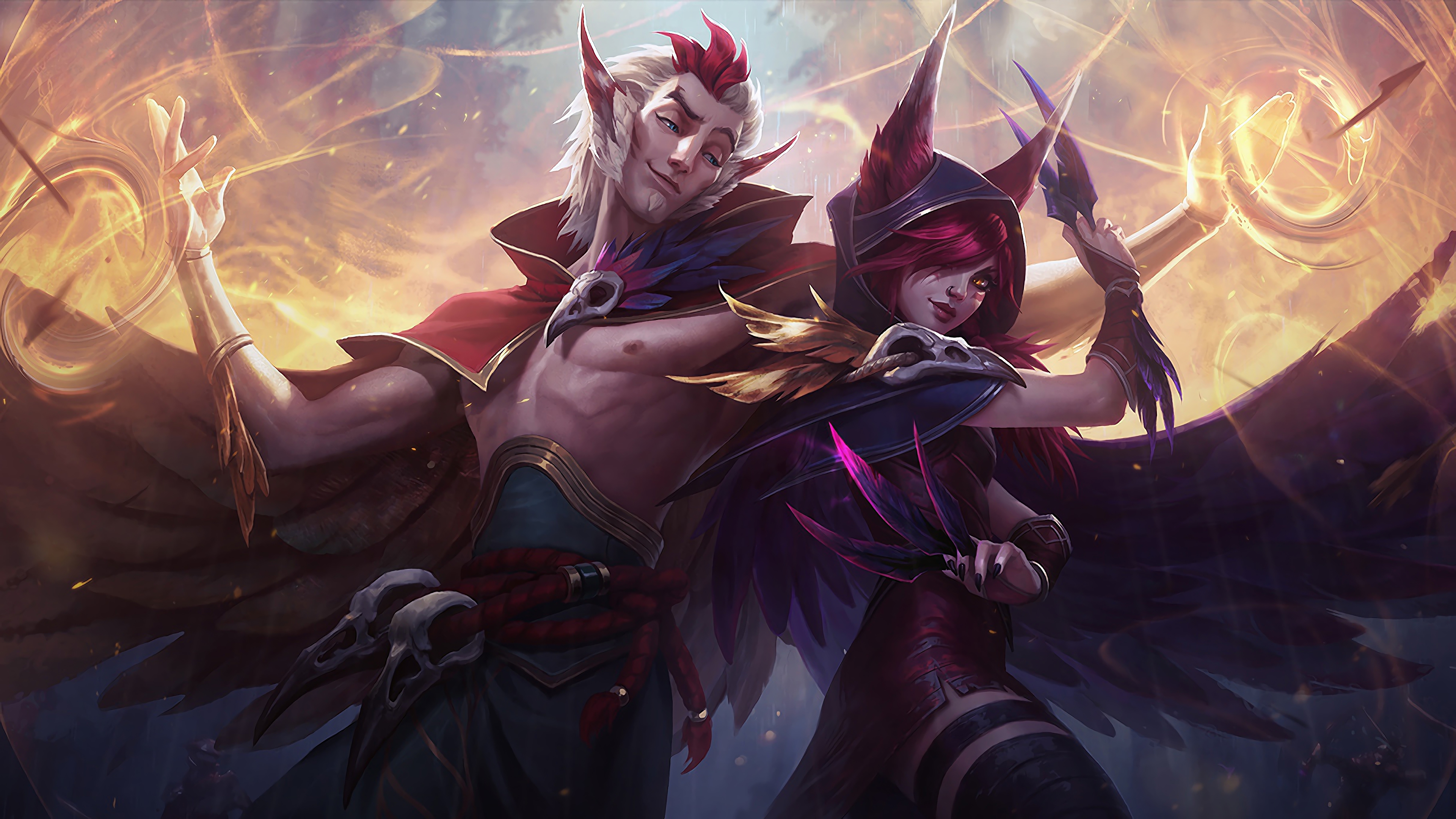 xayah rankan lol splash art league of legends 1574100158