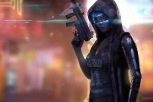 cyberpunk girl gun 1575661741