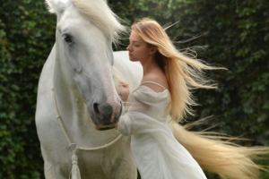 girl with white horse 1575664058