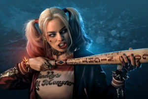 harley quinn fire 4k 1576097612