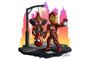 iron man and spiderman chibi 1576091216