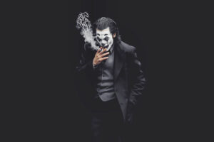 joker smoking monochrome 1576085445