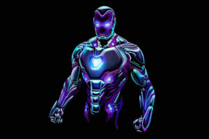 neon iron man fan art 1576096896