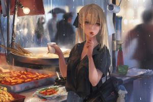 anime girl eating street food 1578253641