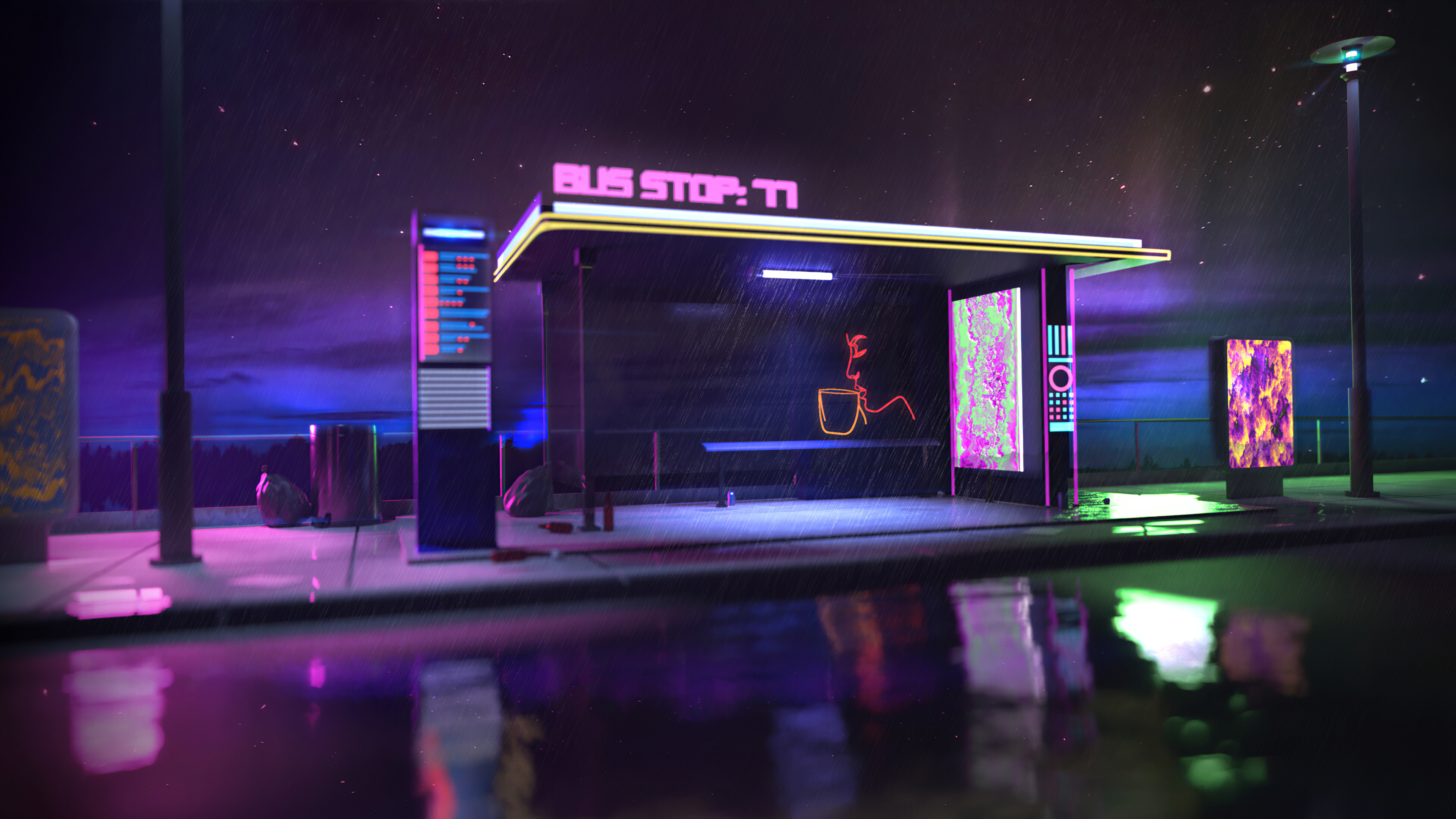 bus stop cyberpunk 1580055360