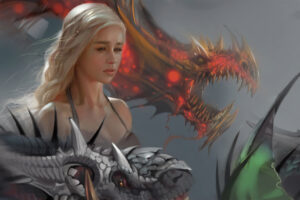 emilia clarke daenerys targayen dragon art 1578252530