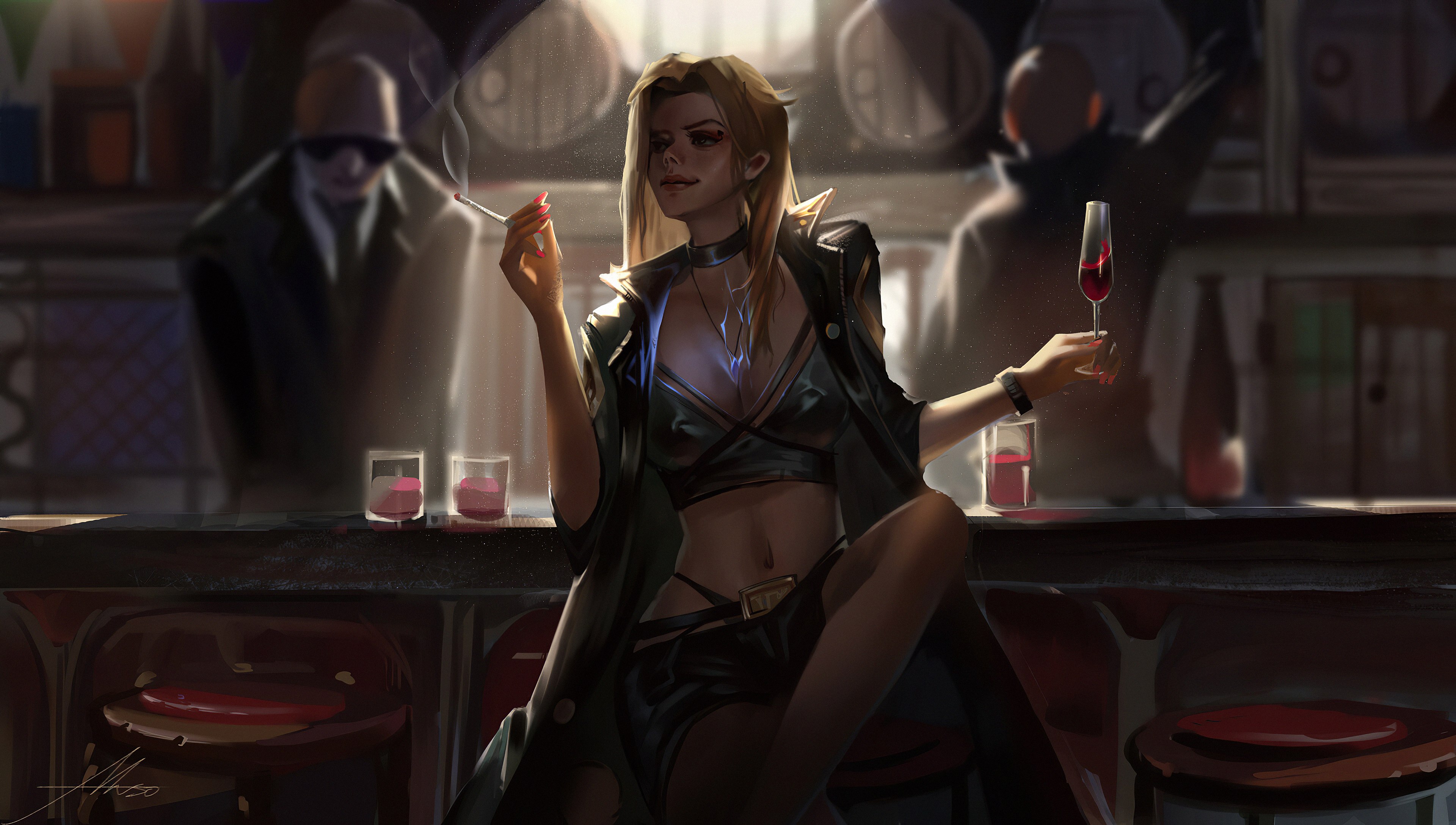 girl in bar smoking 1578254803