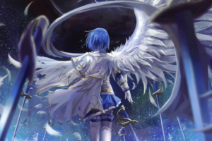 mahou shoujo madoka magica blue hair 1578253712