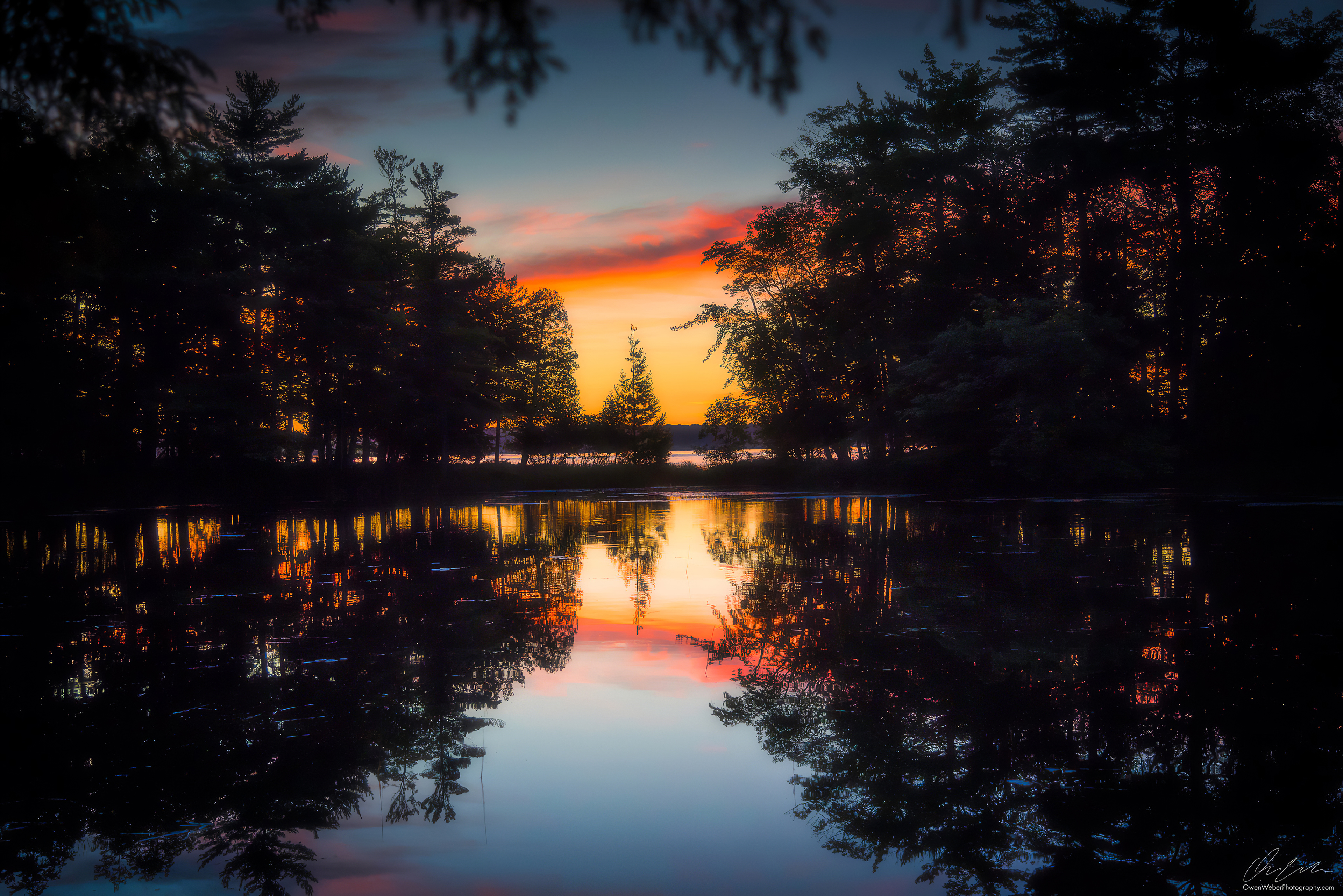 morning glow reflection lake 1579380683