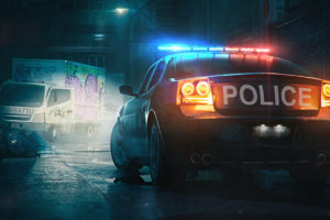 police patrol car digital art 1578255124