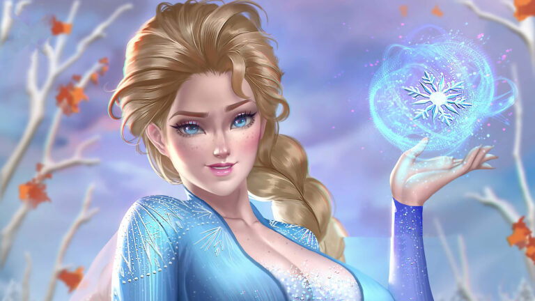 Snow Queen Elsa In Frozen Art - Free 4k Wallpapers - 40.000+ Free 4k ...