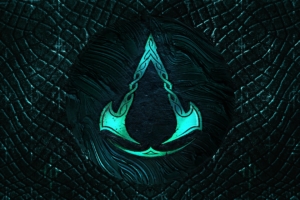 assassins creed valhalla logo 4k 1589582955