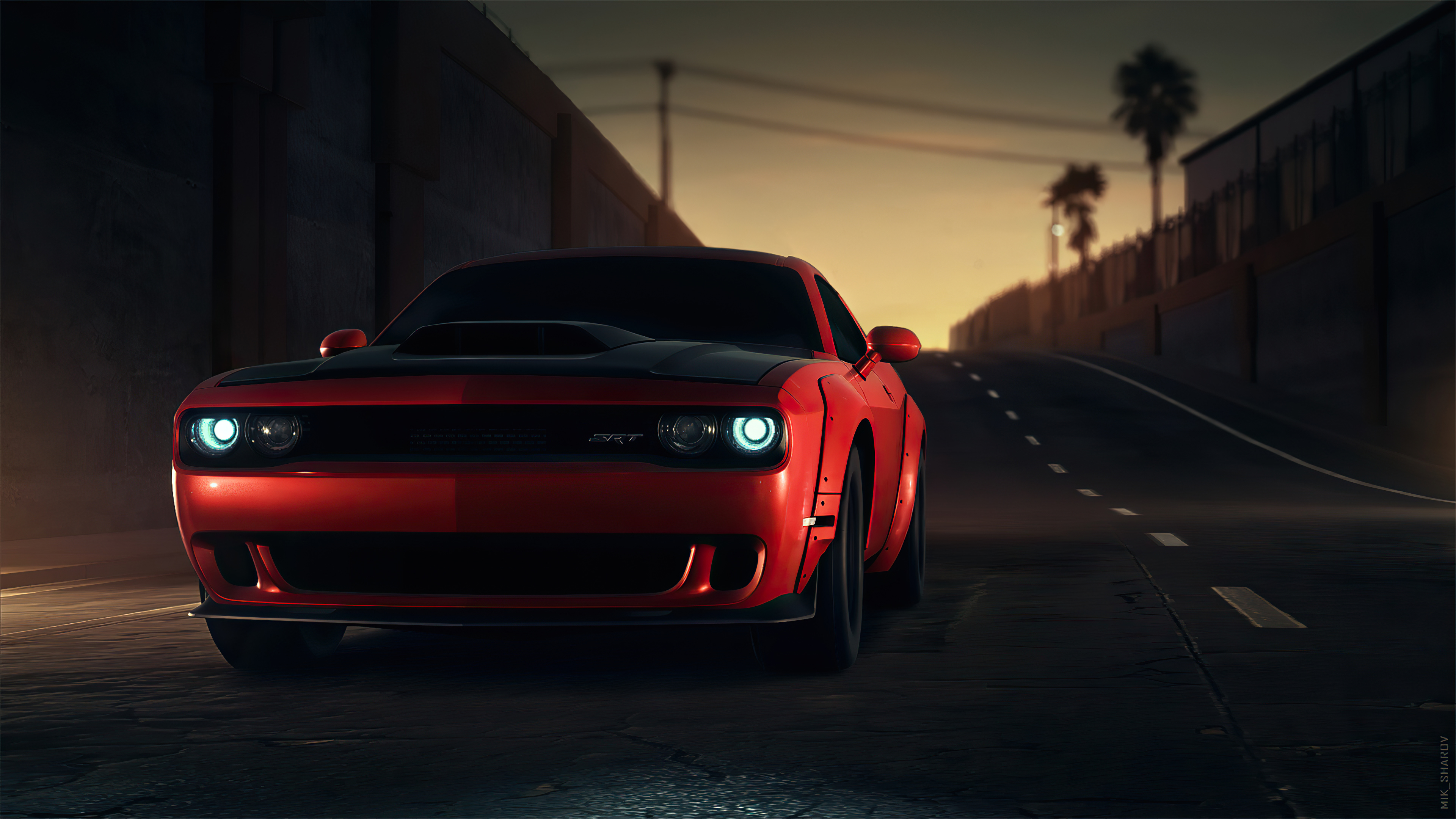 4k red dodge challenger srt 1596906579