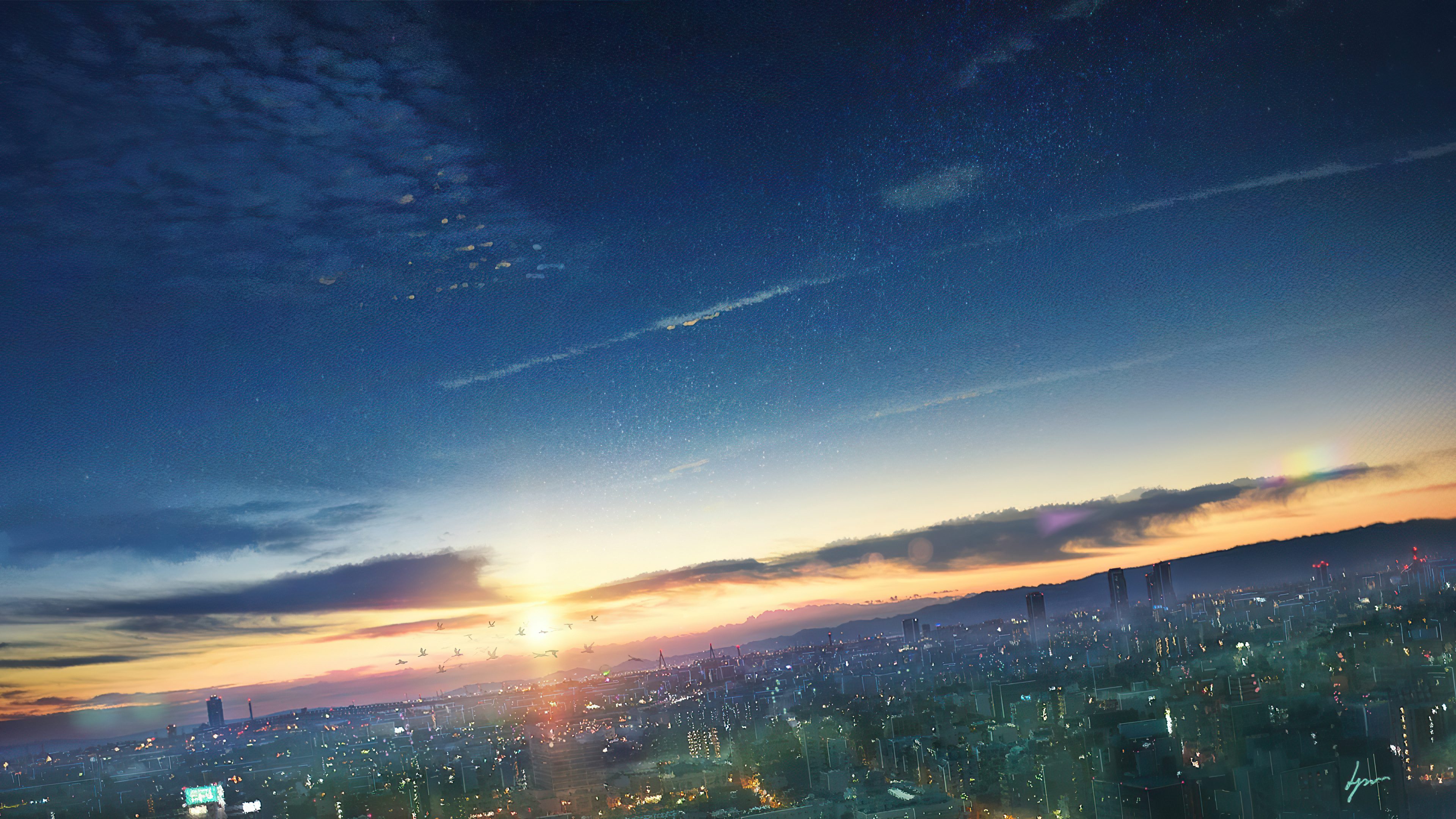 Anime Cityscape Background Images, HD Pictures and Wallpaper For Free  Download | Pngtree