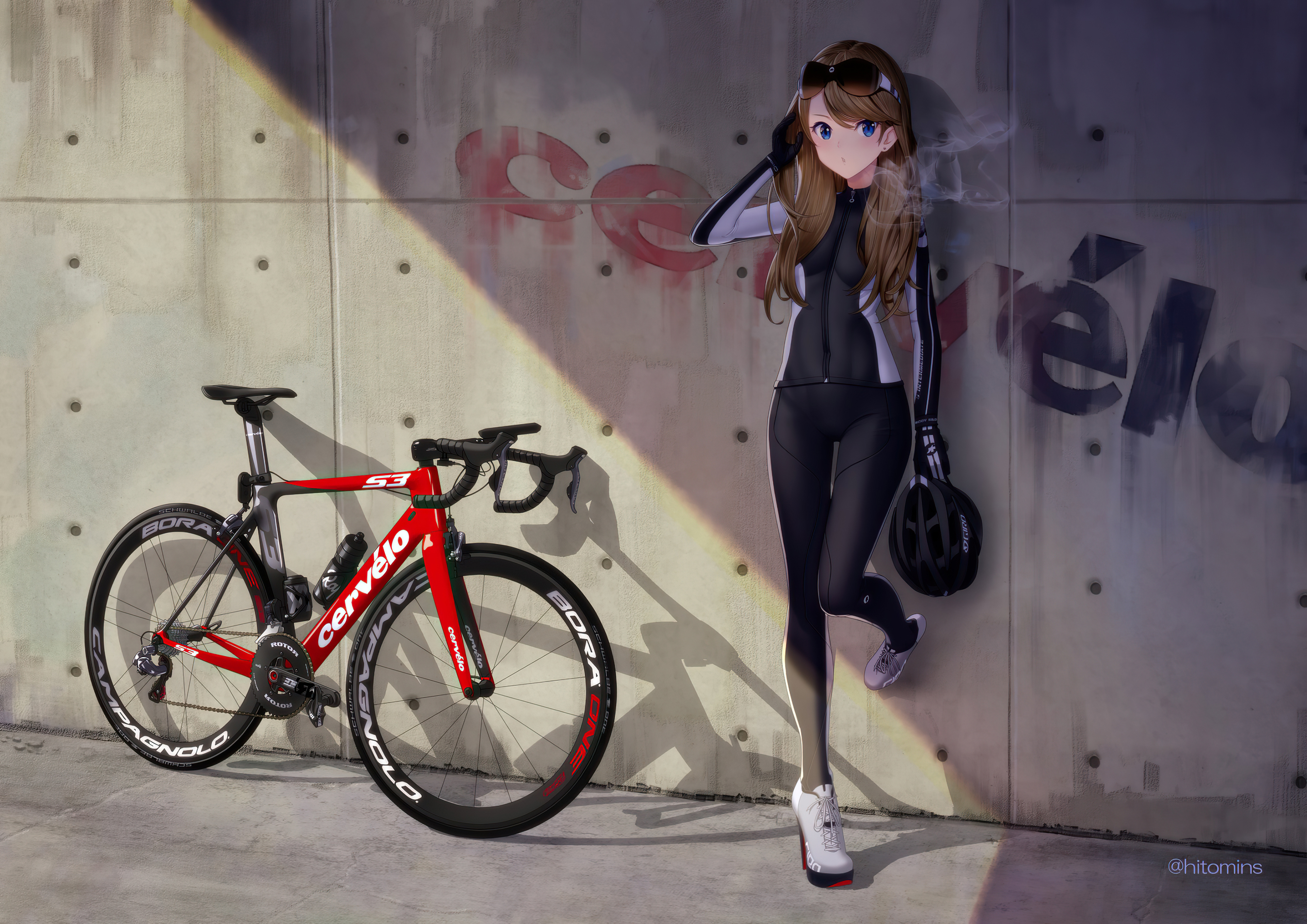 anime girl with bike 1596919750