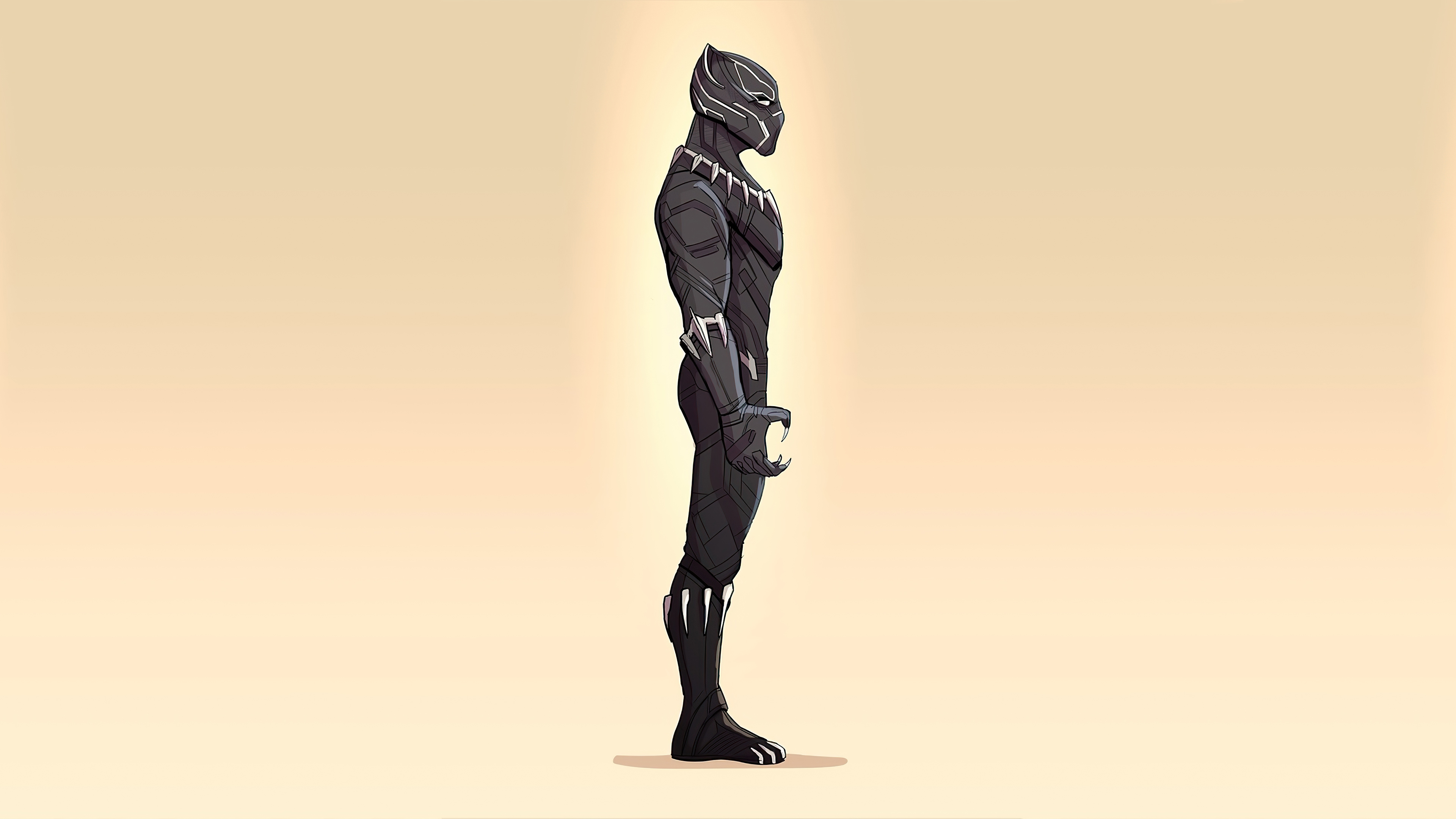 black panther 4k minimalism 1596914942