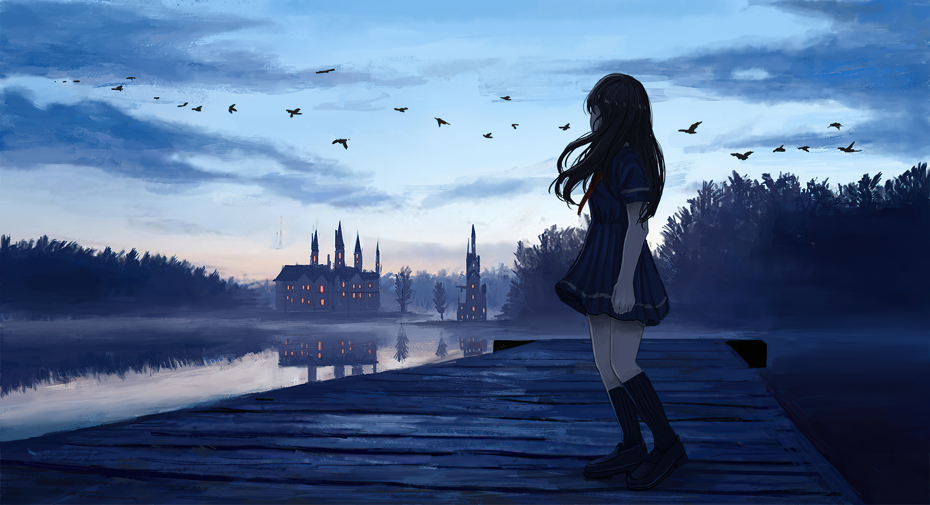 33 Anime Castle ideas | fantasy places, anime scenery, fantasy landscape