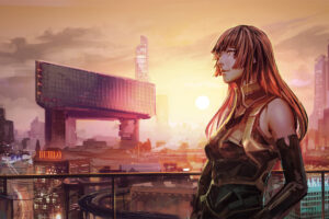 cityscape anime girl futuristic 1596917452